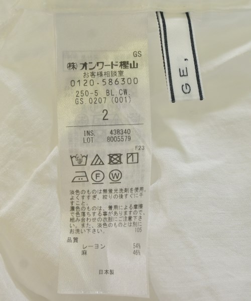BEIGE,（ベイジ）ブラウス 白 サイズ:2(M位) レディース/2200704903067