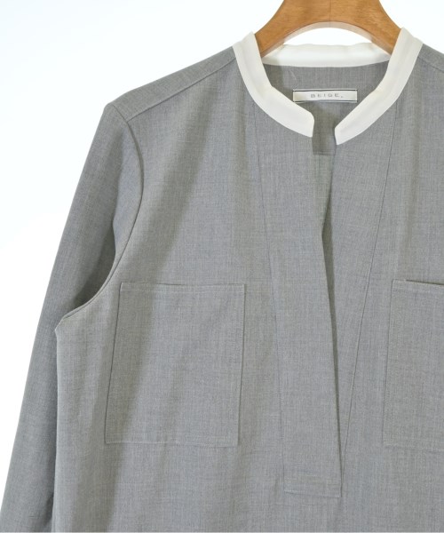 BEIGE,（ベイジ）ワンピース グレー サイズ:4(M位) レディース/2200661134207