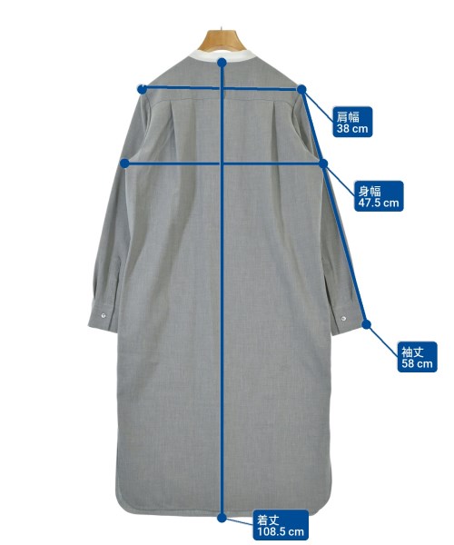 BEIGE,（ベイジ）ワンピース グレー サイズ:4(M位) レディース/2200661134207