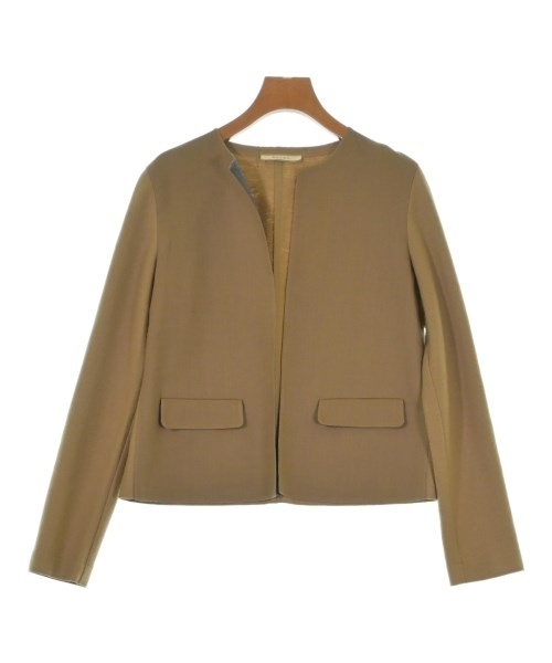 BEIGE,（ベイジ）ノーカラージャケット 茶 サイズ:2(S位) レディース/2200724911042