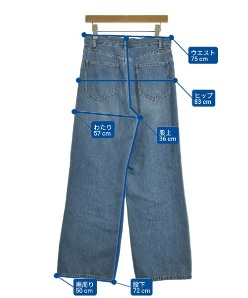 BEIGE,（ベイジ）デニムパンツ 青 サイズ:4(XL位) レディース/2200706190014