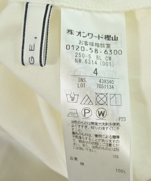 BEIGE,（ベイジ）ブラウス 白 サイズ:4(XL位) レディース/2200717859139