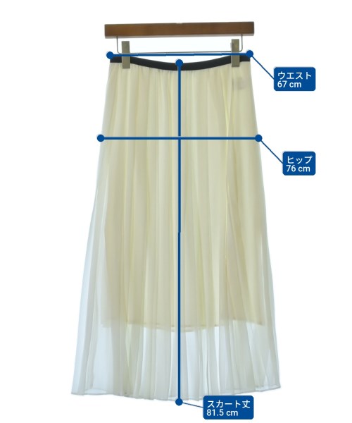 BEIGE,（ベイジ）ロング・マキシ丈スカート 白 サイズ:4(M位) レディース/2200717859153