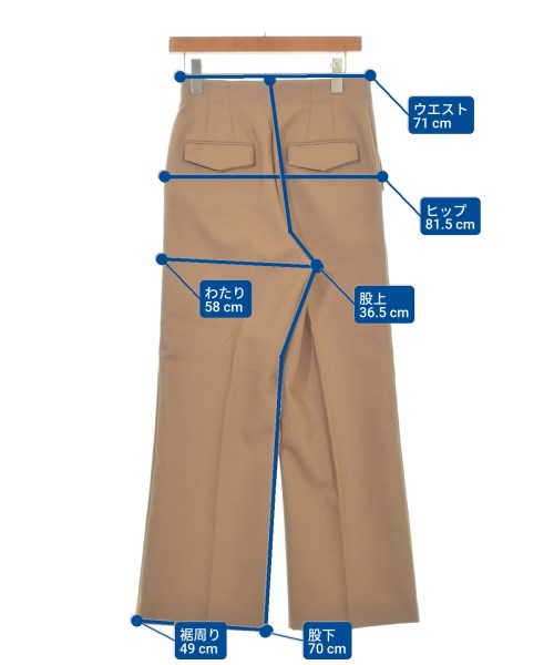 BEIGE,（ベイジ）スラックス ベージュ サイズ:4(XL位) レディース/2200684305356