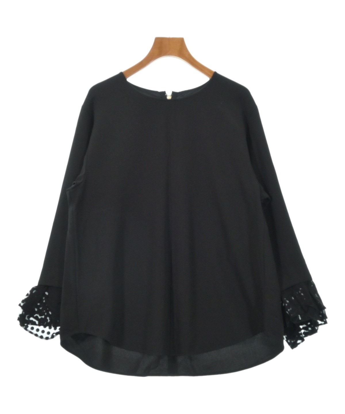 【中古】ステラシフォン STELLA CIFFON チュールプリーツフレアスカート ロング 36 黒 /NR ■OS レディース STELLA CIFFON（ステラシフォン）ブラウス 黒 サイズ:36(S位