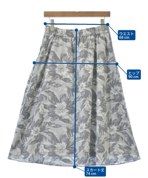 Reflect（リフレクト）ロング・マキシ丈スカート グレー サイズ:11(L位) レディース/2200633299163