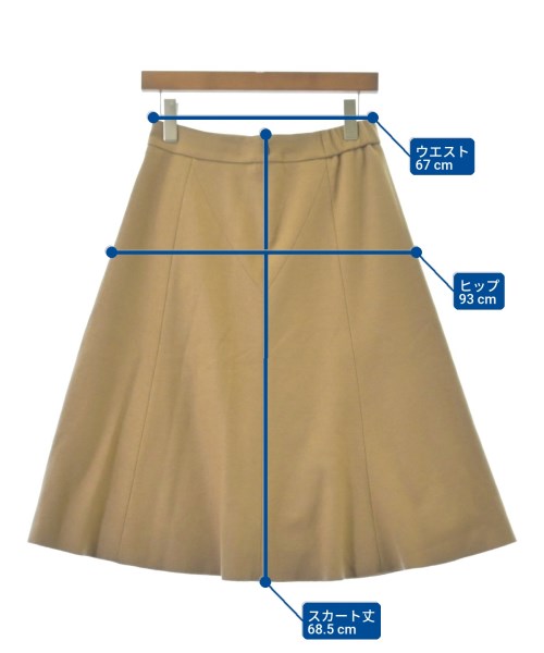 Reflect（リフレクト）ひざ丈スカート ベージュ サイズ:9(M位) レディース/2200633299170