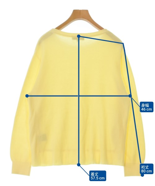 Reflect（リフレクト）ニット・セーター 黄 サイズ:9(M位) レディース/2200632361021