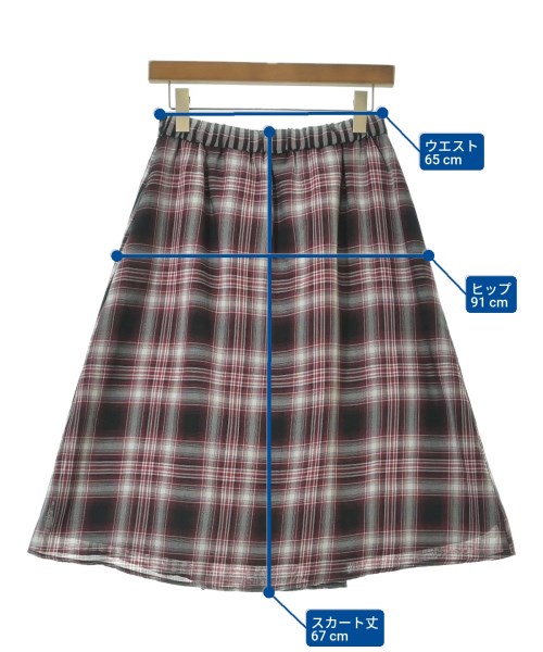 Reflect（リフレクト）ひざ丈スカート 紺 サイズ:9(M位) レディース/2200627705144