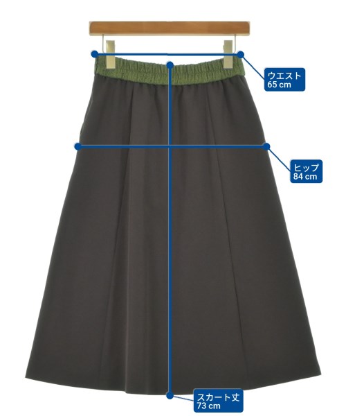 Reflect（リフレクト）ロング・マキシ丈スカート 茶 サイズ:7(S位) レディース/2200627705182