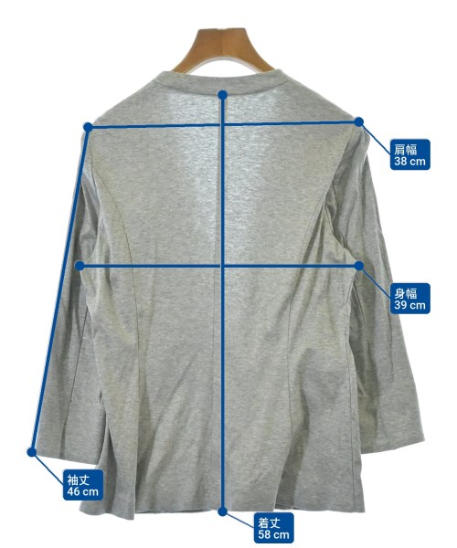 Reflect（リフレクト）ノーカラージャケット グレー サイズ:11(XL位) レディース/2200613463058