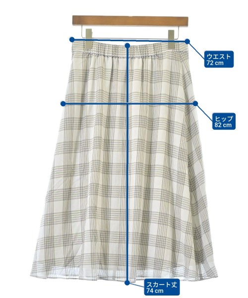 Reflect（リフレクト）ロング・マキシ丈スカート 白 サイズ:11(L位) レディース/2200626727024