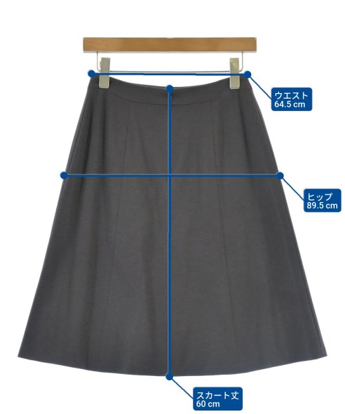 Reflect（リフレクト）ひざ丈スカート グレー サイズ:11(L位) レディース/2200616628133