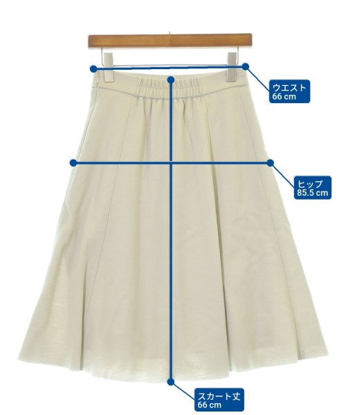 Reflect（リフレクト）ひざ丈スカート 白 サイズ:7(S位) レディース/2200667742116