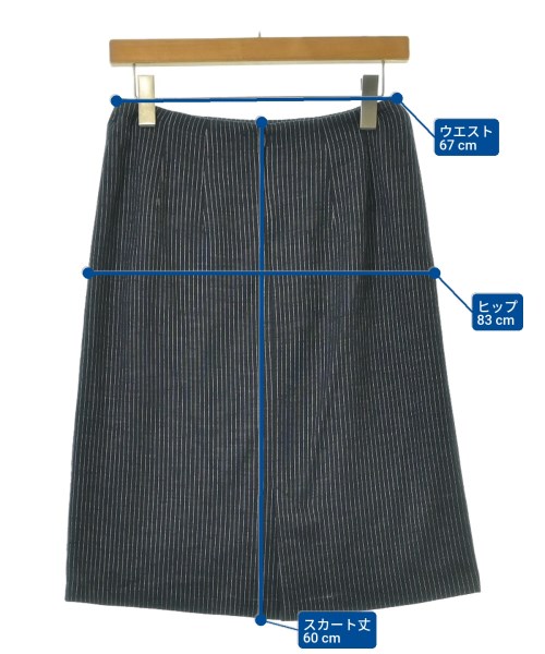 Reflect（リフレクト）ひざ丈スカート 紺 サイズ:9(M位) レディース/2200651745130