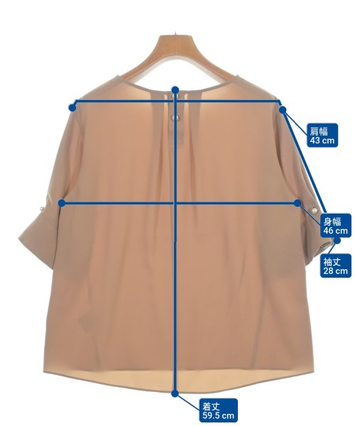 Reflect（リフレクト）ブラウス 茶 サイズ:11(L位) レディース/2200652882131