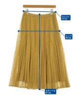 Reflect（リフレクト）ロング・マキシ丈スカート 黄 サイズ:9(M位) レディース/2200654978047