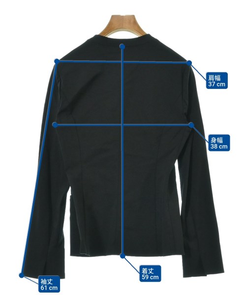 Reflect（リフレクト）ノーカラージャケット 黒 サイズ:9(M位) レディース/2200645140125