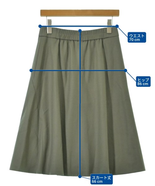Reflect（リフレクト）ロング・マキシ丈スカート カーキ サイズ:11(L位) レディース/2200656584048