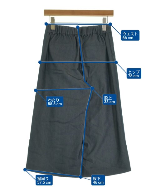 Reflect（リフレクト）クロップドパンツ 紺 サイズ:9(M位) レディース/2200647366011