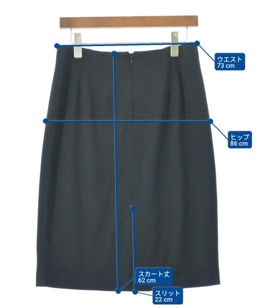 Reflect（リフレクト）ひざ丈スカート 黒 サイズ:13(L位) レディース/2200645496192