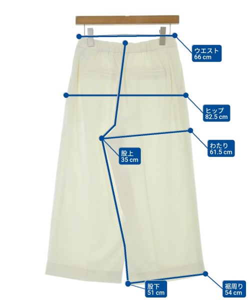 Reflect（リフレクト）クロップドパンツ 白 サイズ:9(M位) レディース/2200658905025