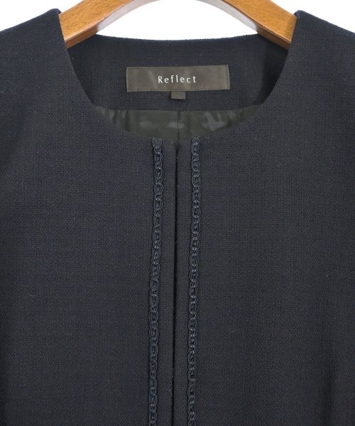 Reflect（リフレクト）ノーカラージャケット 紺 サイズ:11(L位) レディース/2200661168097