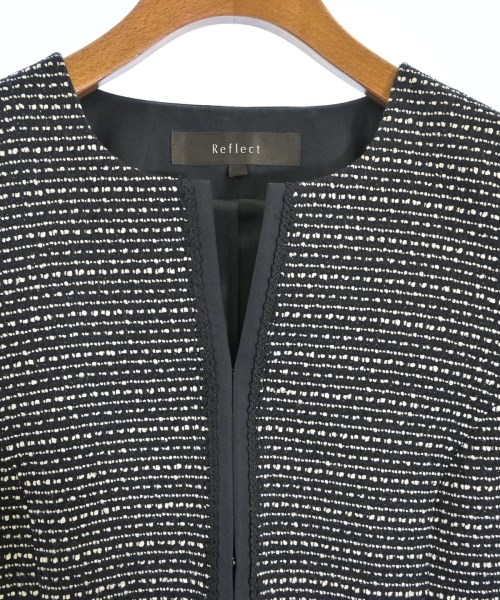 Reflect（リフレクト）ノーカラージャケット 黒 サイズ:9(M位) レディース/2200658711015