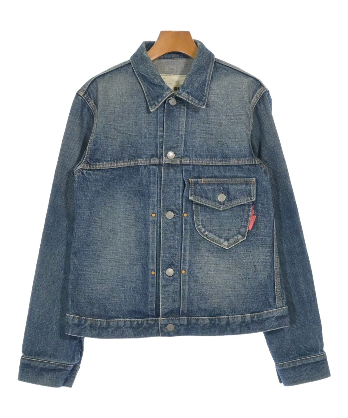【新品】定価45,100円　トーベル　ロングデニムジャケット　ネイビー　13号 KATO（カトー）デニムジャケット 紺 サイズ:M レディース