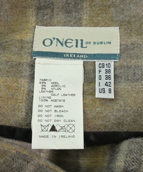 O'NEIL OF DUBLIN（オニールオブダブリン）ひざ丈スカート 茶 サイズ:38(M位) レディース/2200632820047