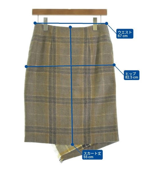 O'NEIL OF DUBLIN（オニールオブダブリン）ひざ丈スカート 茶 サイズ:38(M位) レディース/2200632820047