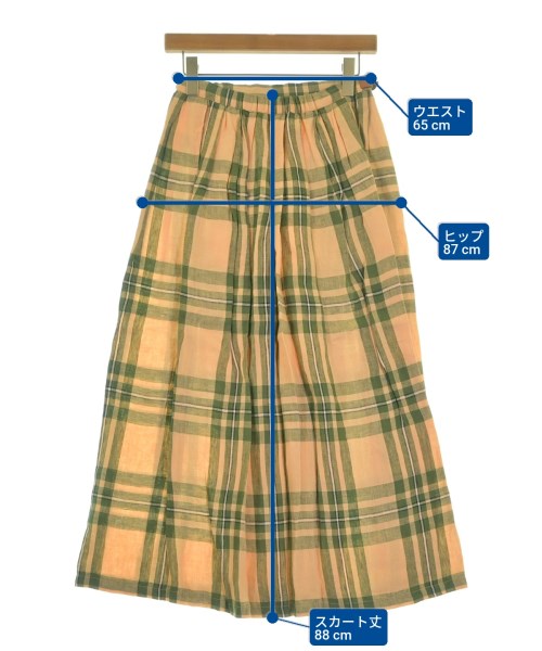 O'NEIL OF DUBLIN（オニールオブダブリン）ロング・マキシ丈スカート オレンジ サイズ:34(XS位) レディース/2200622401034