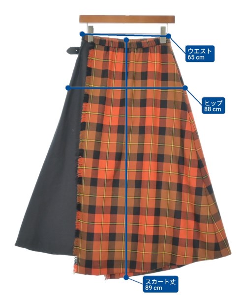 O'NEIL OF DUBLIN（オニールオブダブリン）ひざ丈スカート オレンジ