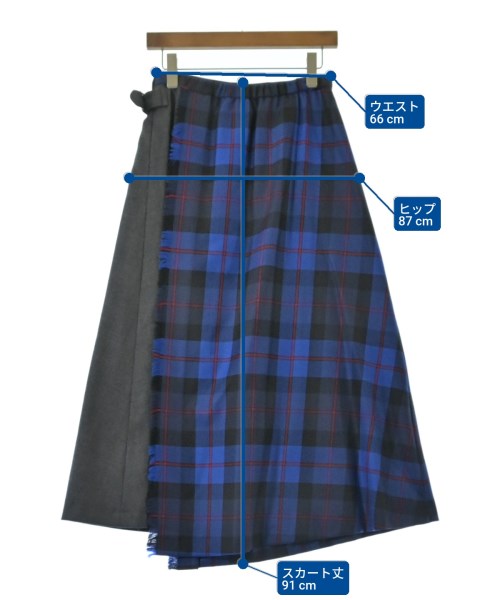 O'NEIL OF DUBLIN（オニールオブダブリン）ロング・マキシ丈スカート 青 サイズ:38(M位) レディース/2200630480052