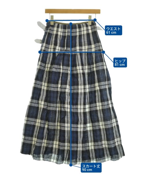 O'NEIL OF DUBLIN（オニールオブダブリン）ロング・マキシ丈スカート 青 サイズ:36(S位) レディース/2200655965015