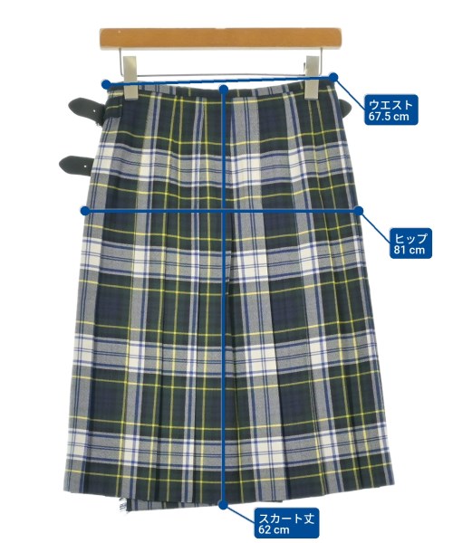 O'NEIL OF DUBLIN（オニールオブダブリン）ひざ丈スカート 青 サイズ:36(S位) レディース/2200636185036