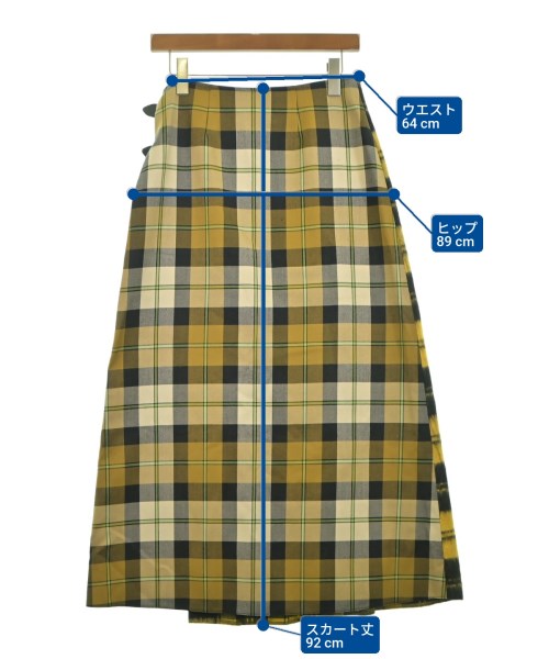 O'NEIL OF DUBLIN（オニールオブダブリン）ロング・マキシ丈スカート 黄 サイズ:38(M位) レディース/2200645519037