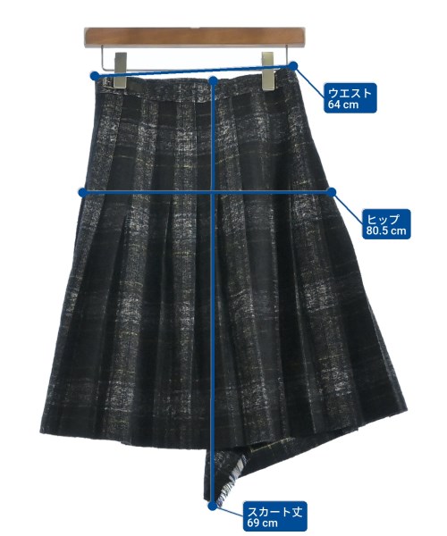 O'NEIL OF DUBLIN（オニールオブダブリン）ひざ丈スカート 紺 サイズ:36(S位) レディース/2200668922036