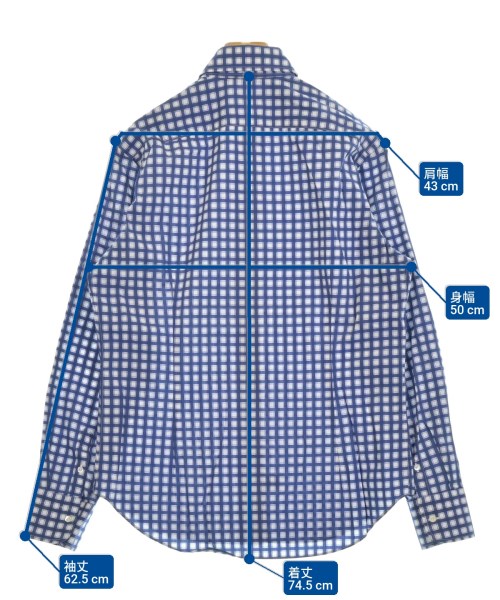 Emme te. Enne（エンメテエネ）カジュアルシャツ 青 サイズ:M メンズ/2200651356268