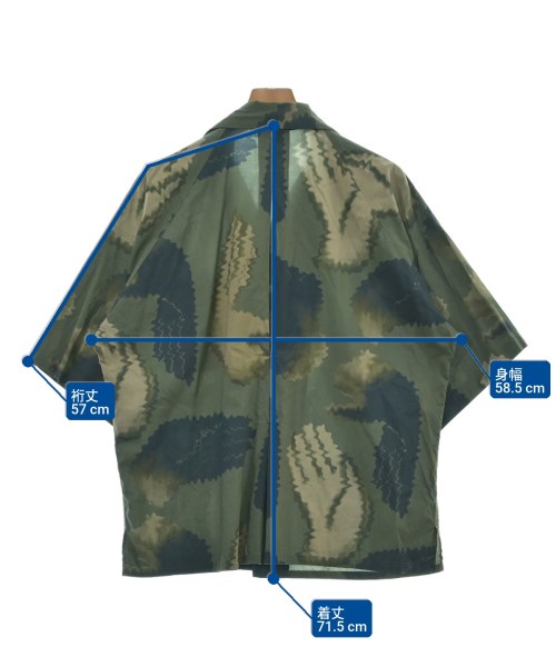 m's braque（エムズブラック）カジュアルシャツ カーキ サイズ:40(L位) メンズ/2200625252039