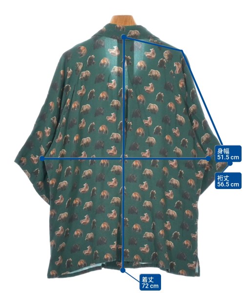 m's braque（エムズブラック）カジュアルシャツ 緑 サイズ:38(S位) メンズ/2200620306041