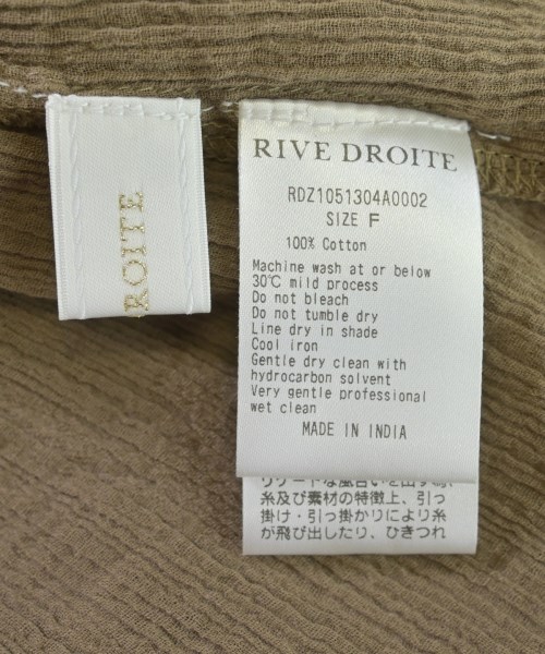 RIVE DROITE（リヴドロワ）ブラウス 茶 サイズ:F レディース/2200620597050