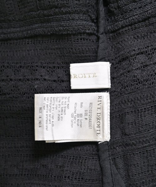 RIVE DROITE（リヴドロワ）カジュアルシャツ 黒 サイズ:F レディース/2200628175045