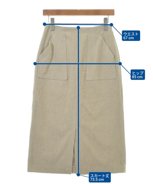 RIVE DROITE（リヴドロワ）ロング・マキシ丈スカート ベージュ サイズ:38(M位) レディース/2200634651045