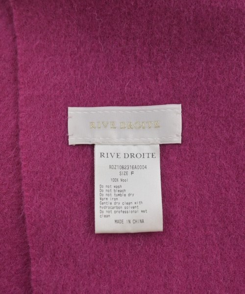 RIVE DROITE（リヴドロワ）マフラー 紫 サイズ:F レディース/2200624118046