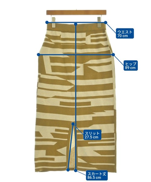 RIVE DROITE（リヴドロワ）ロング・マキシ丈スカート 茶 サイズ:F レディース/2200618153015