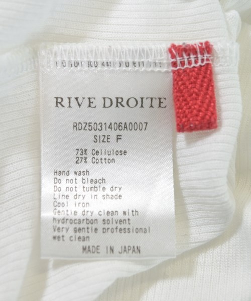 RIVE DROITE（リヴドロワ）Tシャツ・カットソー 白 サイズ:F レディース/2200615880136
