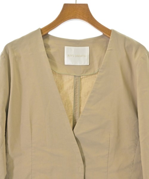 RIVE DROITE（リヴドロワ）ノーカラージャケット ベージュ サイズ:F レディース/2200668598064