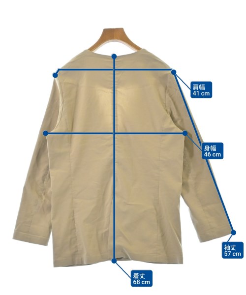 RIVE DROITE（リヴドロワ）ノーカラージャケット ベージュ サイズ:F レディース/2200668598064