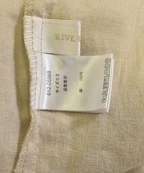 RIVE DROITE（リヴドロワ）カジュアルシャツ ベージュ サイズ:02(M位) レディース/2200668598095